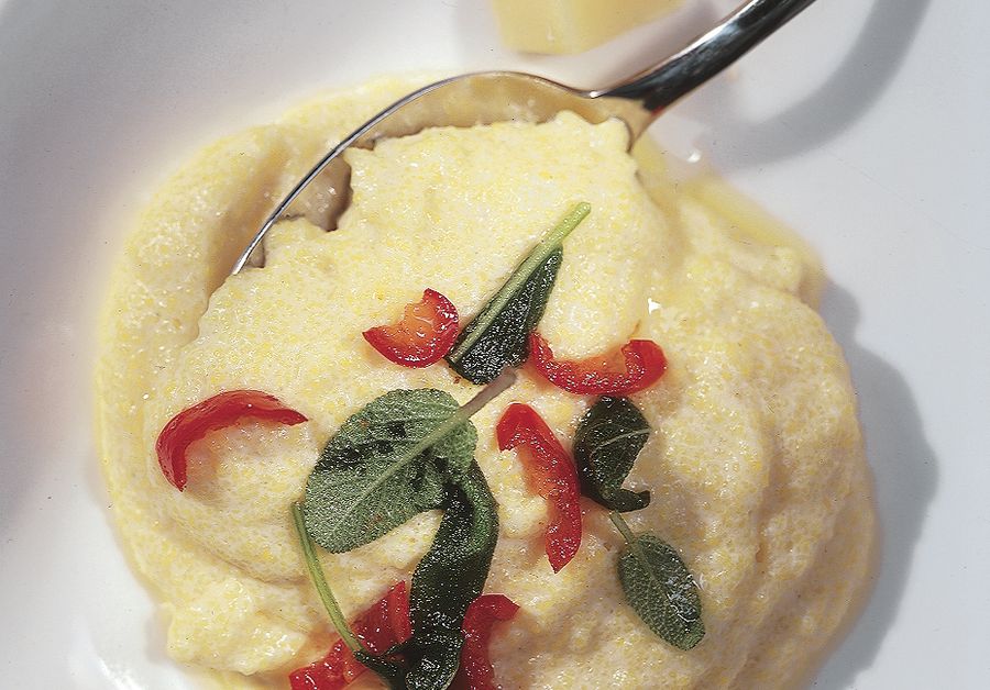 Polenta a la sàlvia