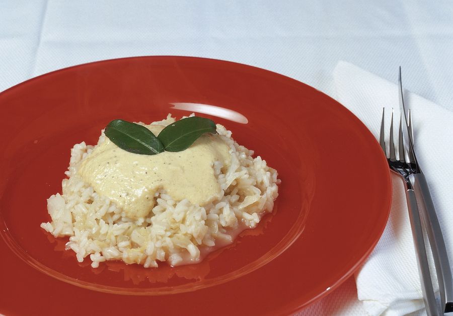 Risotto amb col i formatge